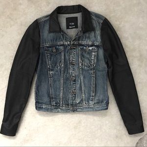 Madewell x VEDA denim & leather jacket